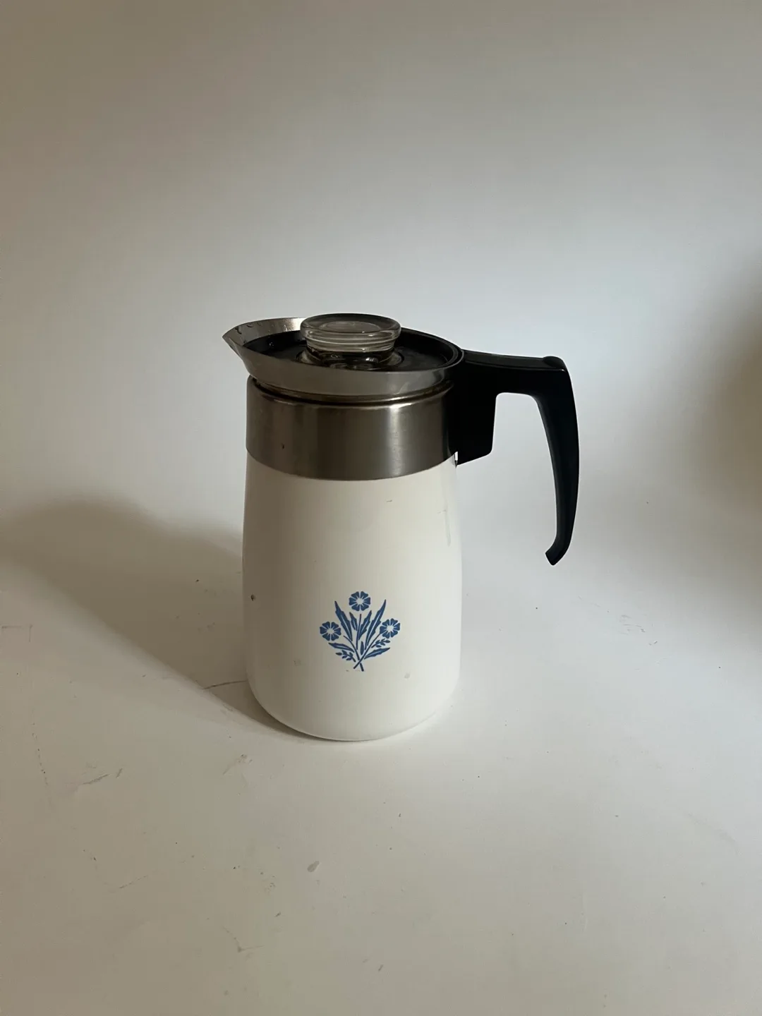 Vintage Corning Ware Blue Cornflower Coffee Pot thumbnail