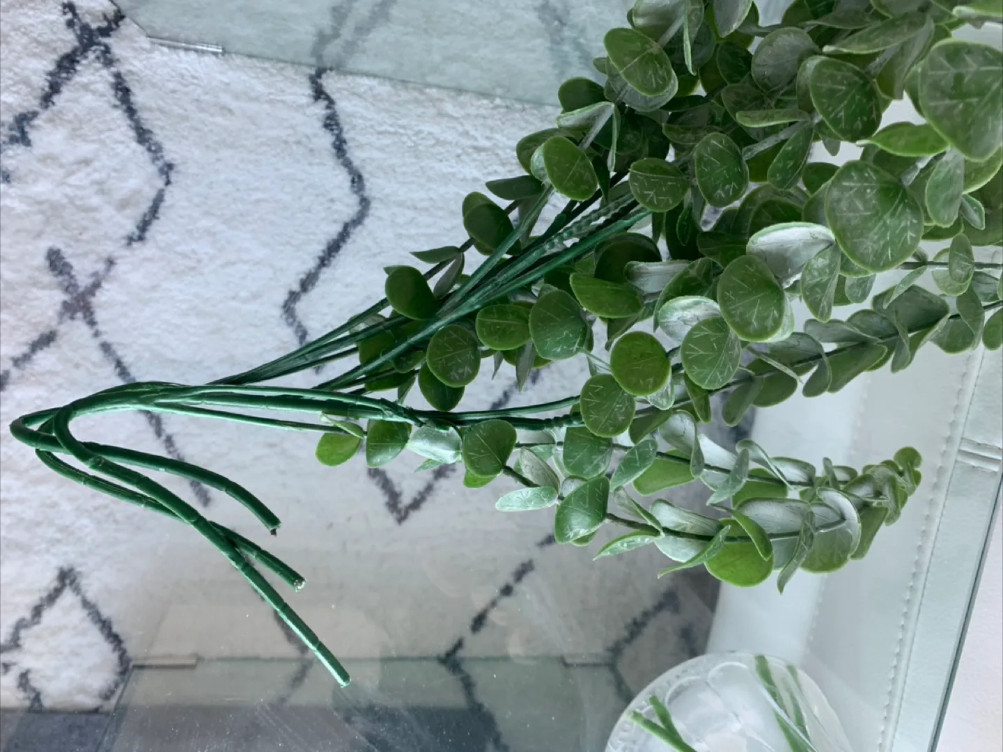 Artificial Tulips/Eucalyptus/Clear Vase image indicator(2)