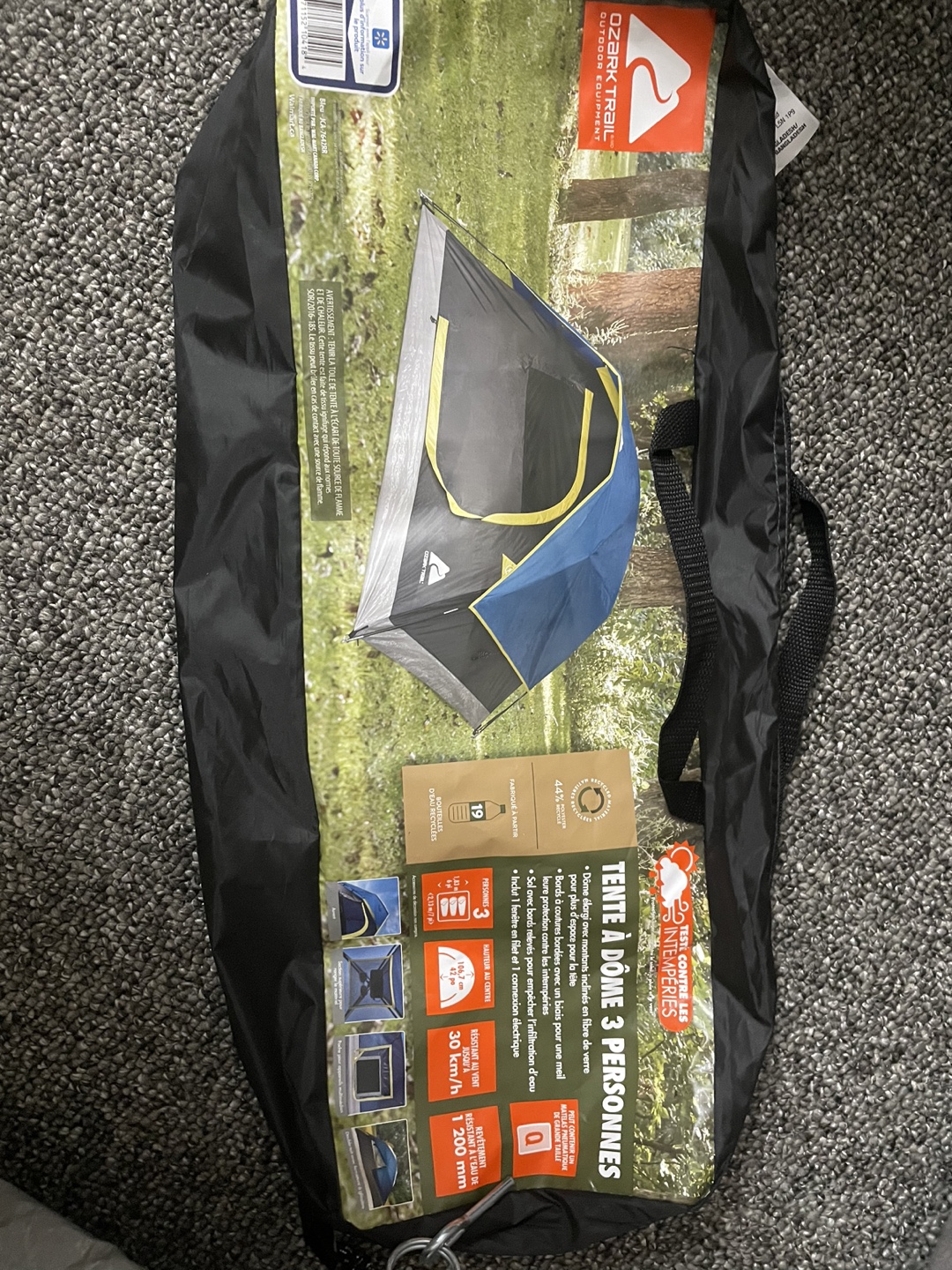 Camping tent and tarp