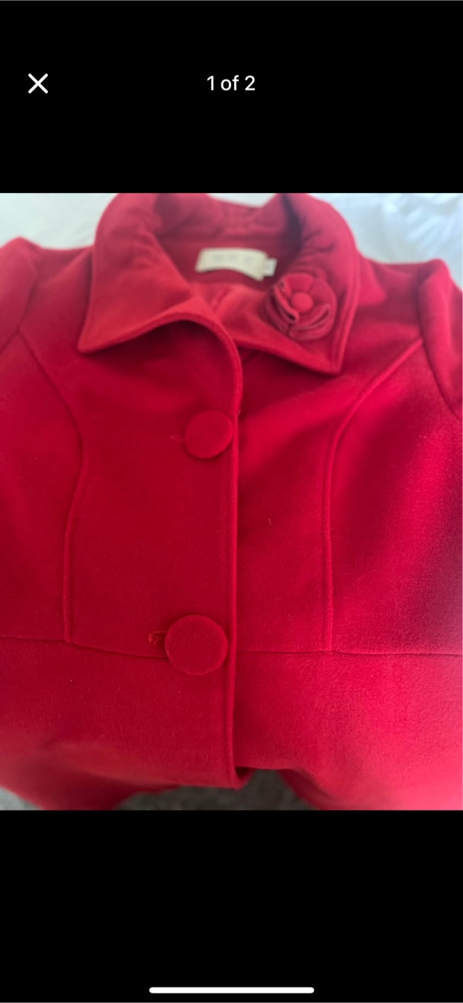 Red Wool Coat - photo 2