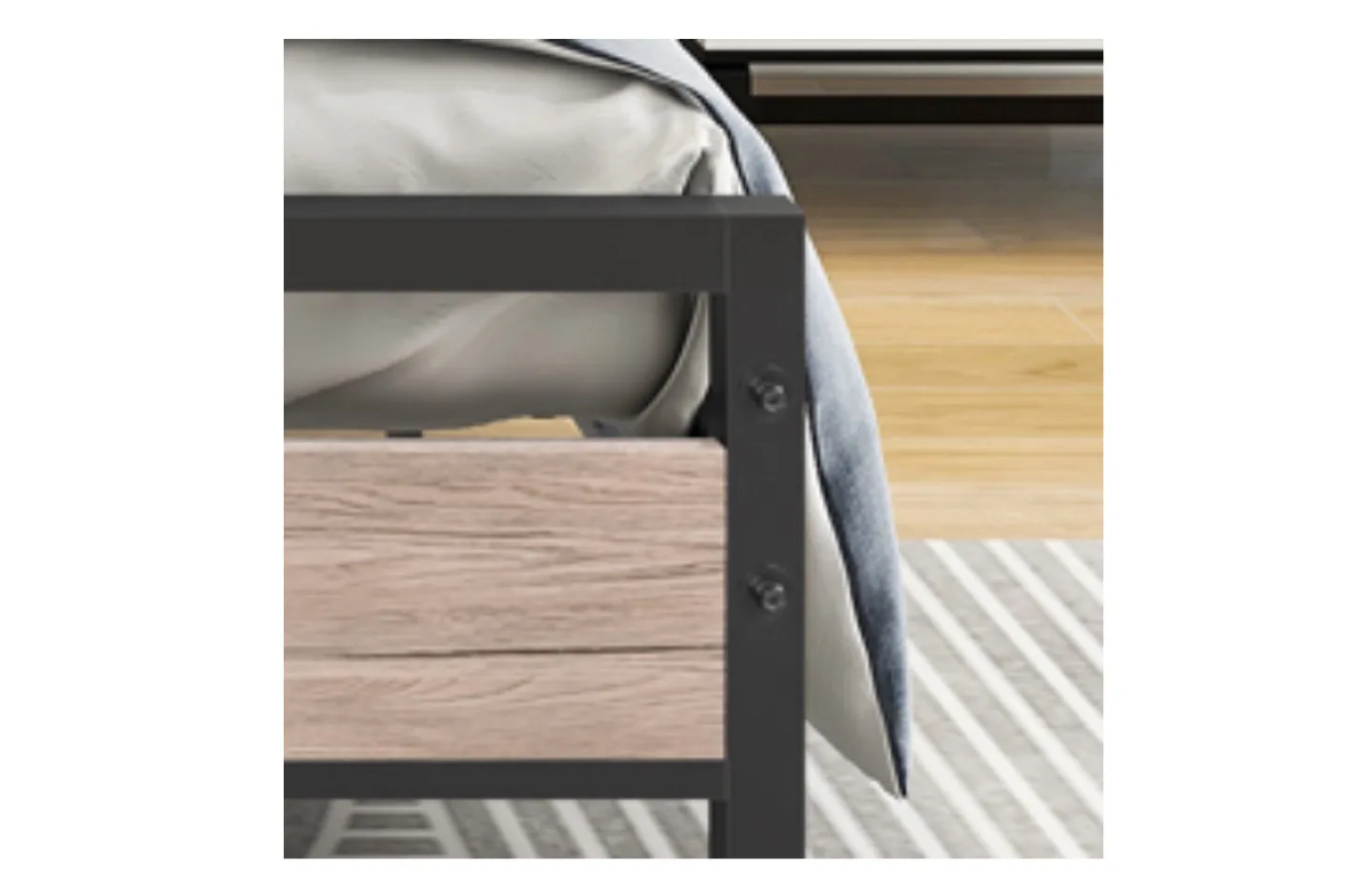 Metal and Wood Platform Bed Frame - Full Size image indicator(4)