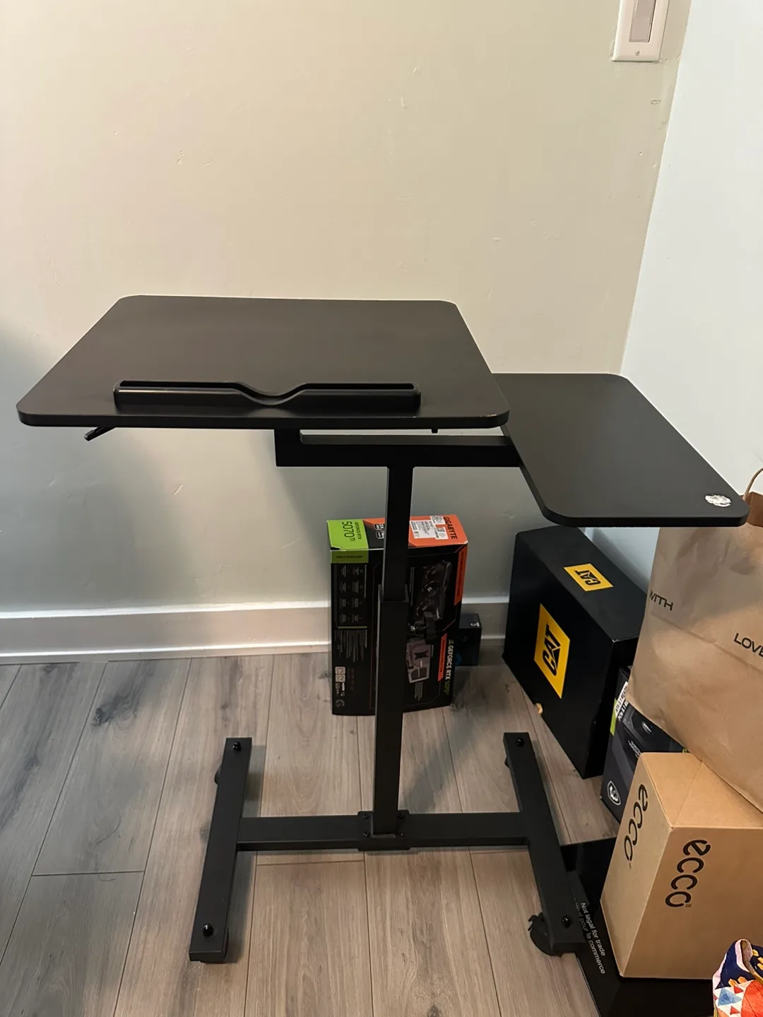 Black Adjustable Mobile Laptop Desk