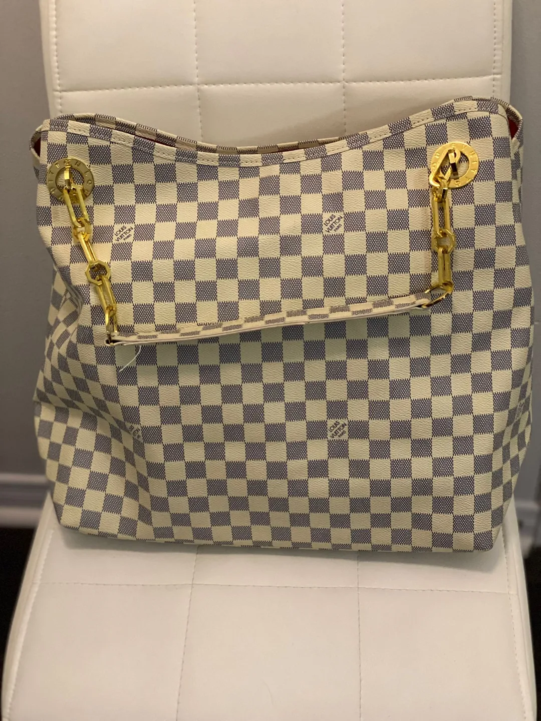 Louis Vuitton Damier Azur Tote Bag thumbnail