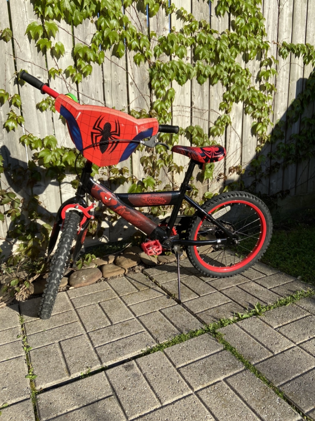 Spiderman Kids Bike with Pads