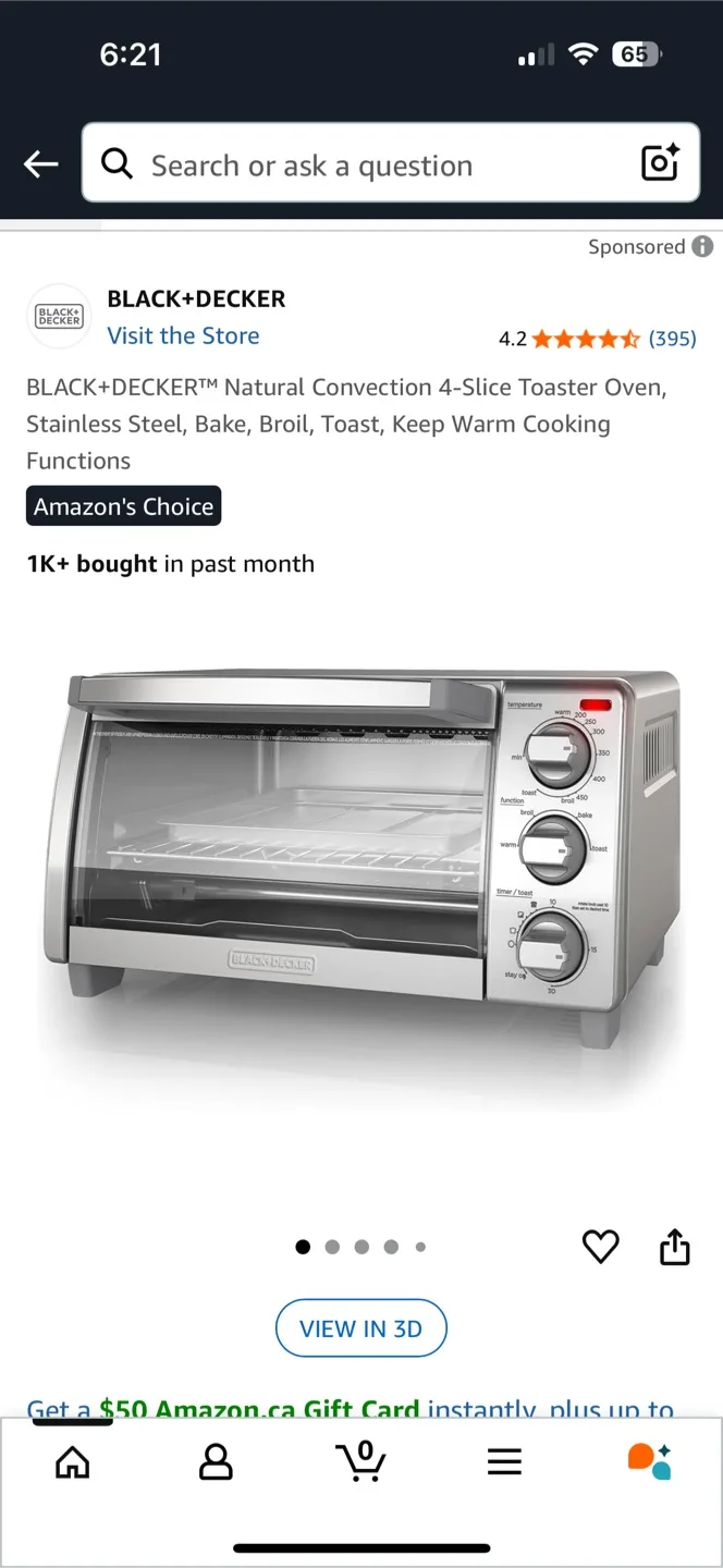 Black+Decker Convection Toast-R-Oven image indicator(4)