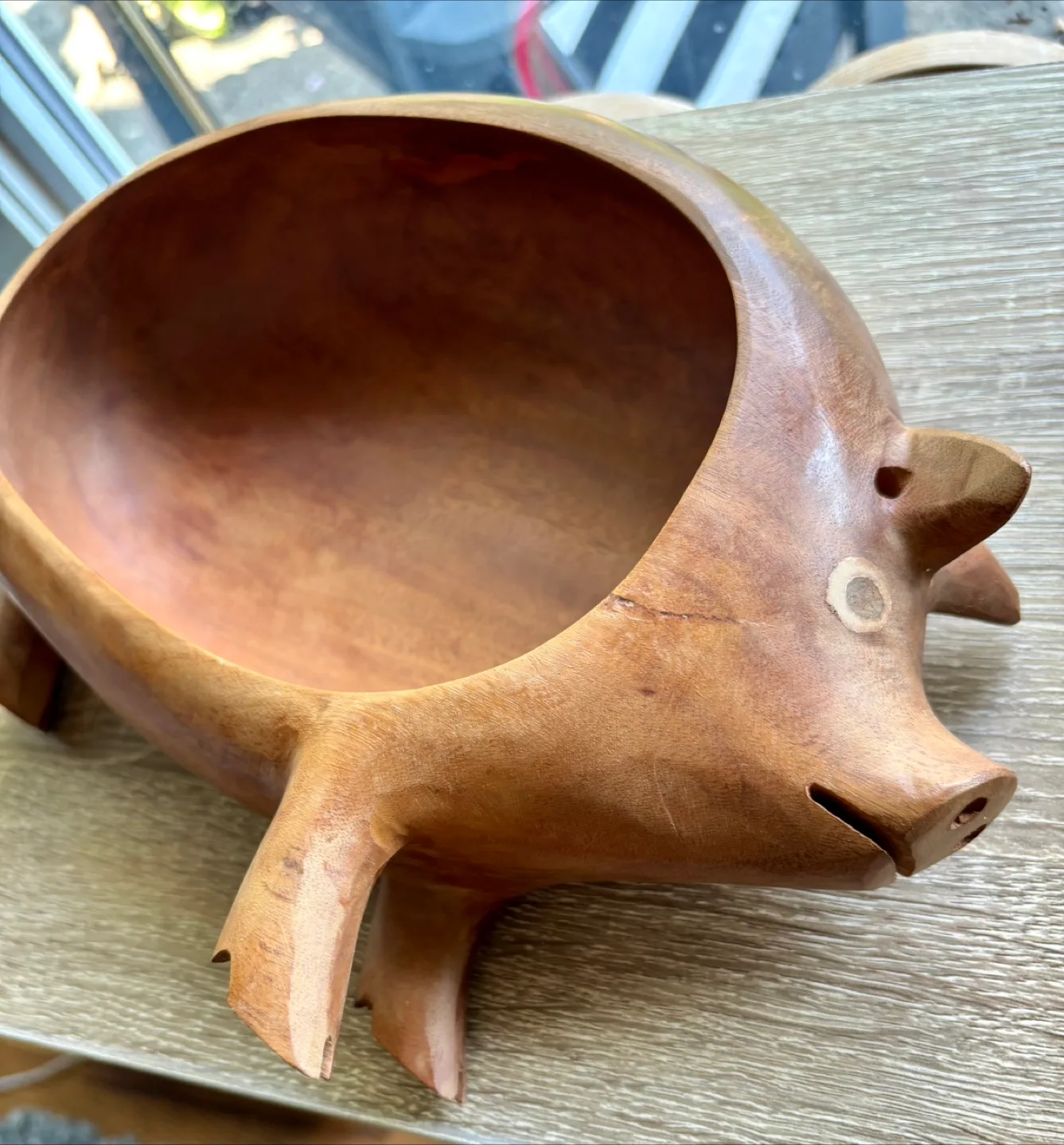 Wooden Pig Bowl image indicator(2)