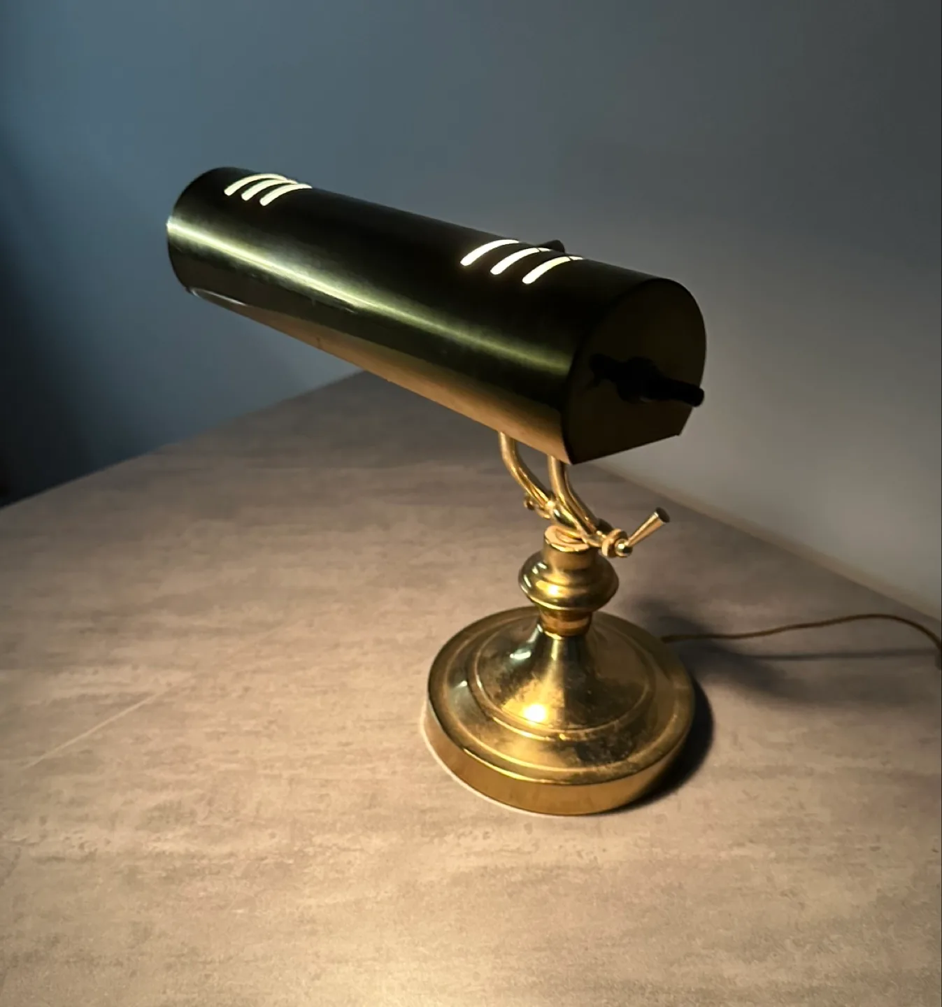 Brass Piano Desk Lamp thumbnail