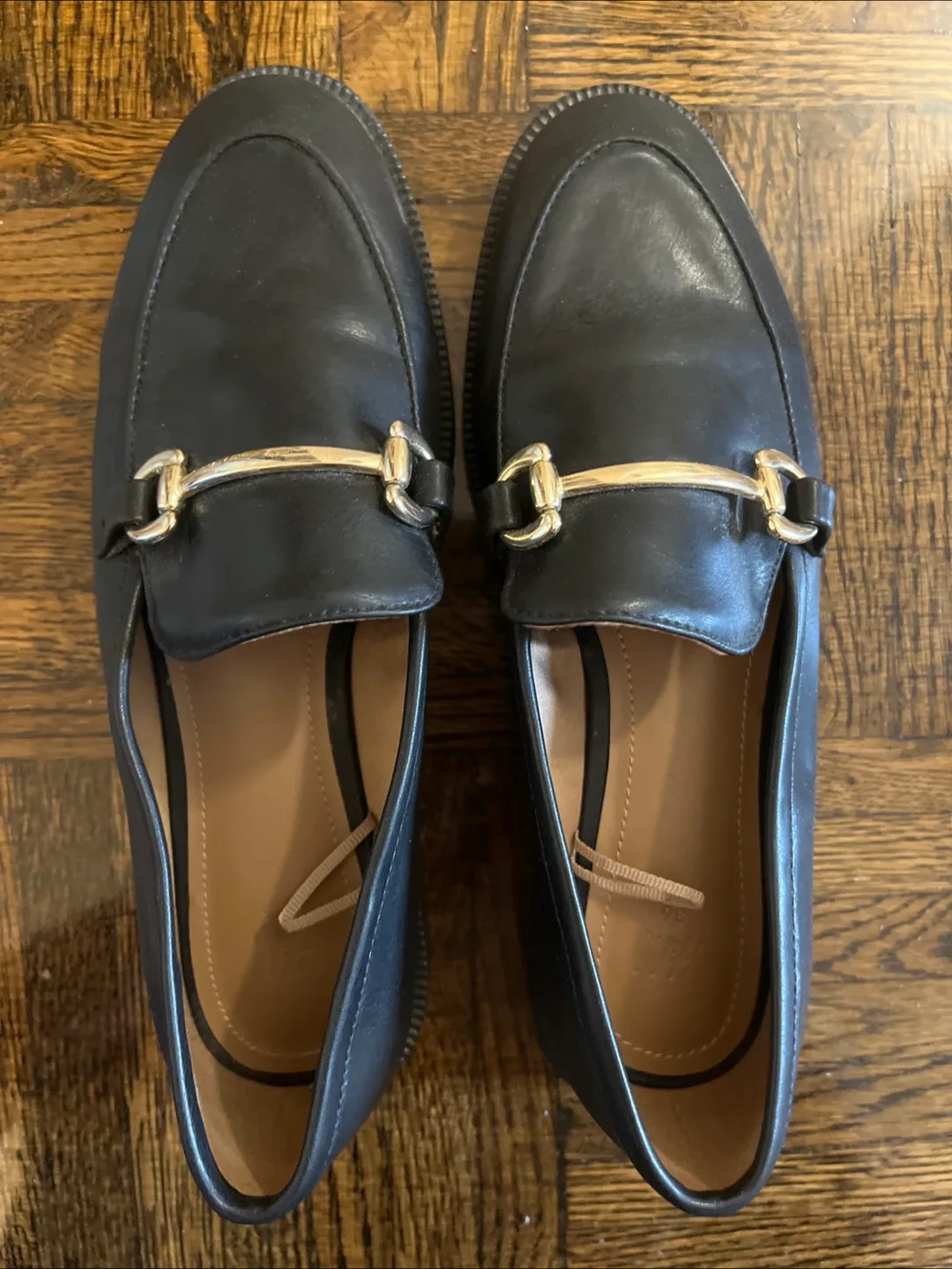 H&M Black Loafers - Size 36 (US 6) thumbnail