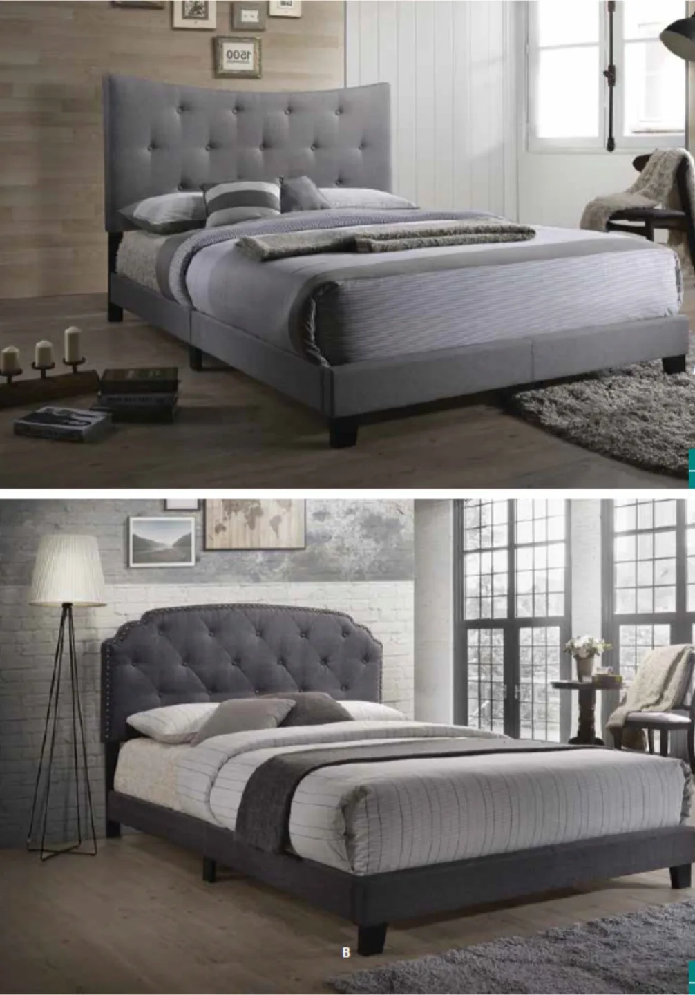 Brand new queen bed including the mattress thumbnail