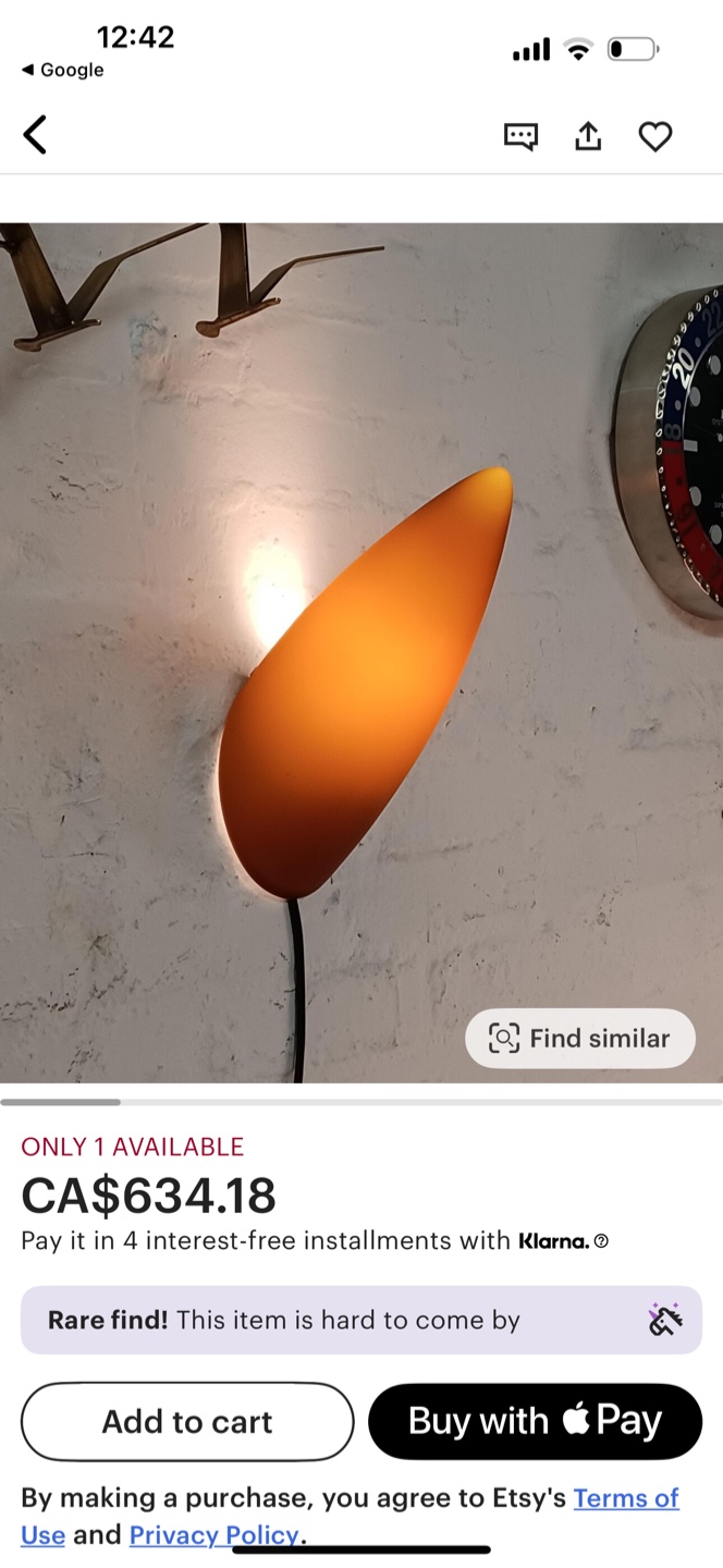 Vintage FLOS Luci Fair Wall Sconce - photo 3