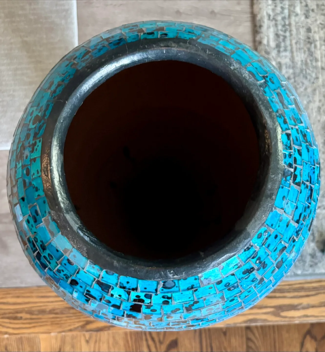 Mosaic Tile Vase - Blue image indicator(2)