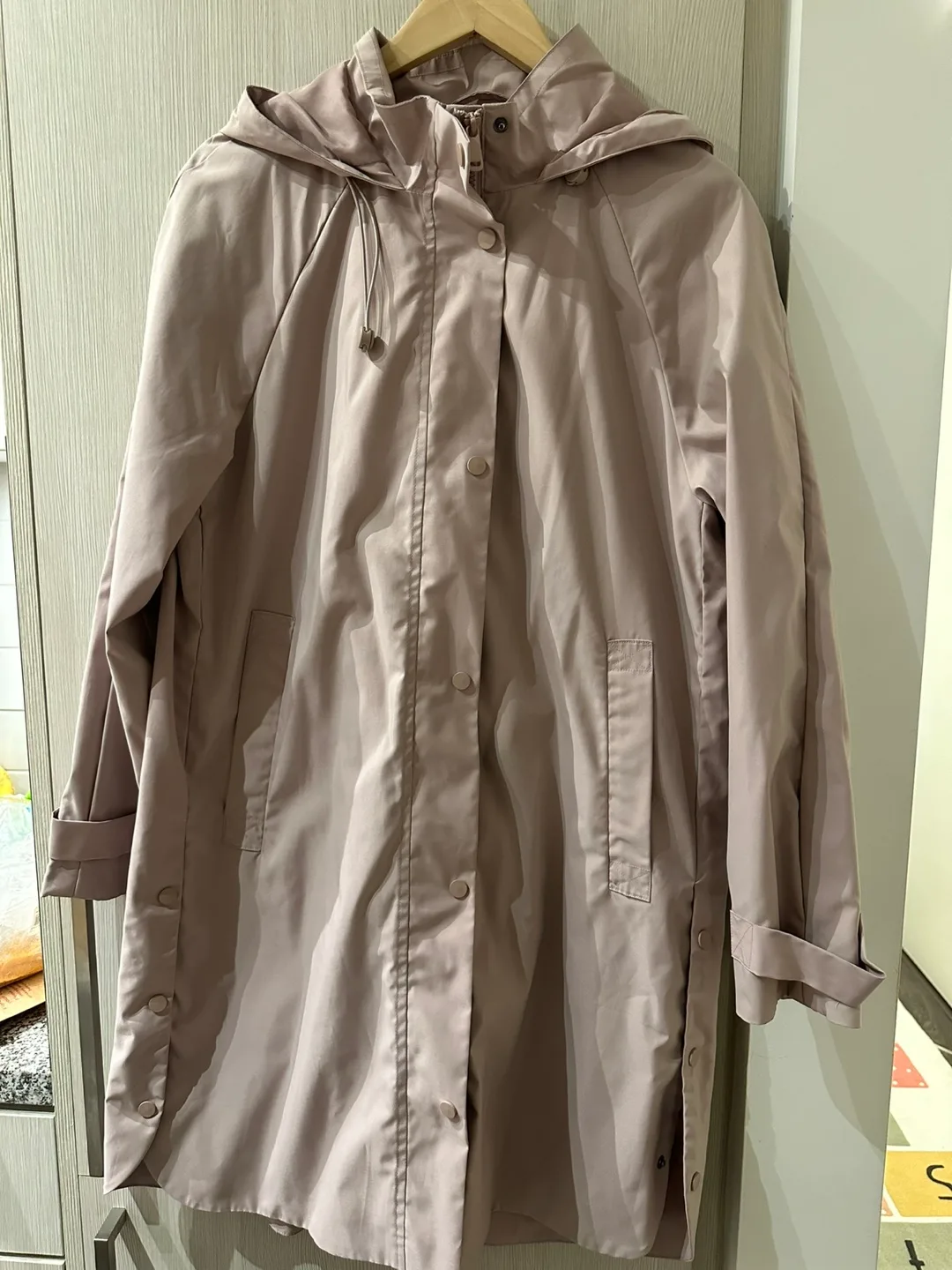Reitmans Beige / pink Rain Jacket - Size S thumbnail