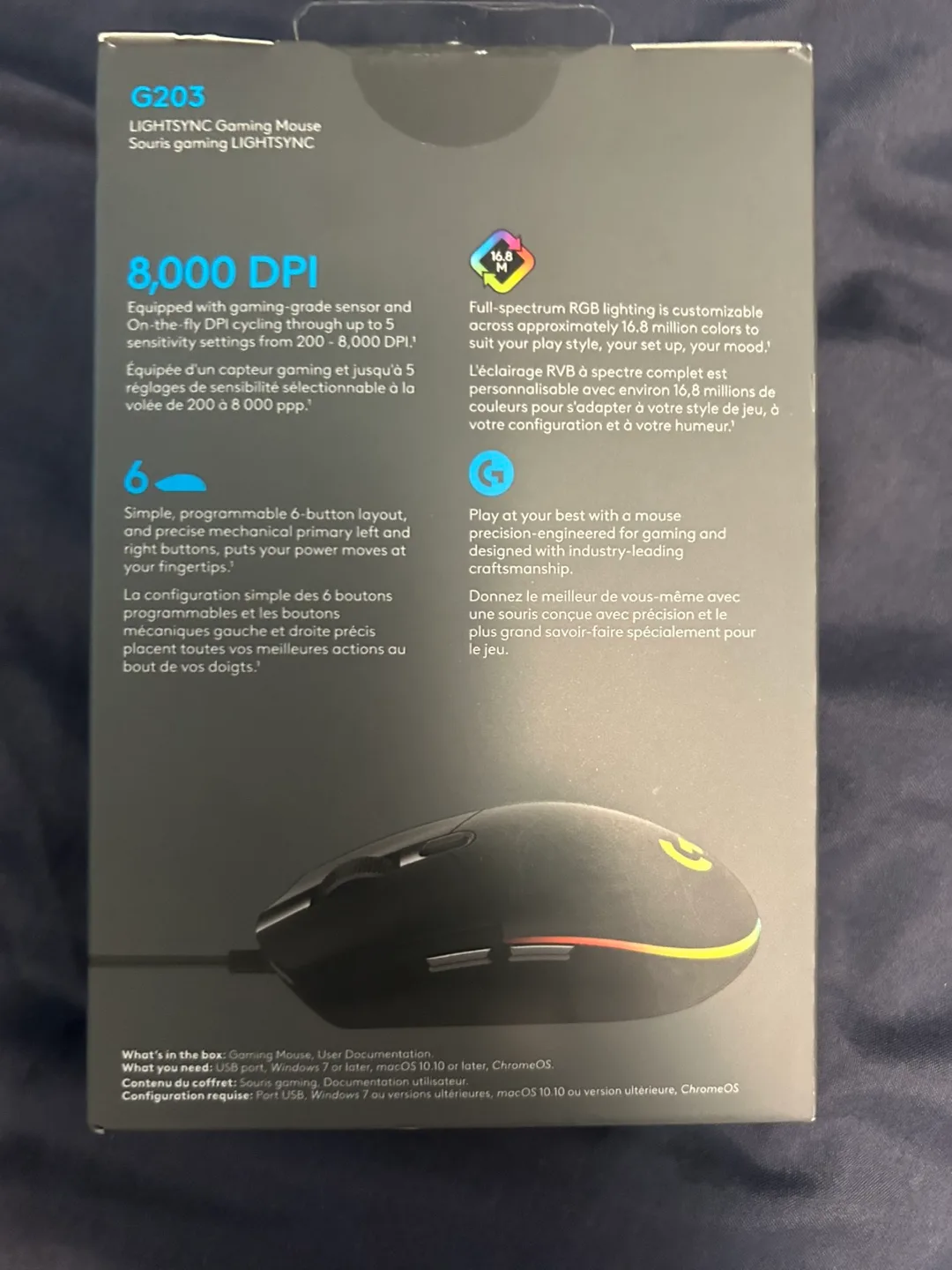 Logitech G203 LIGHTSYNC Gaming Mouse - New image indicator(4)