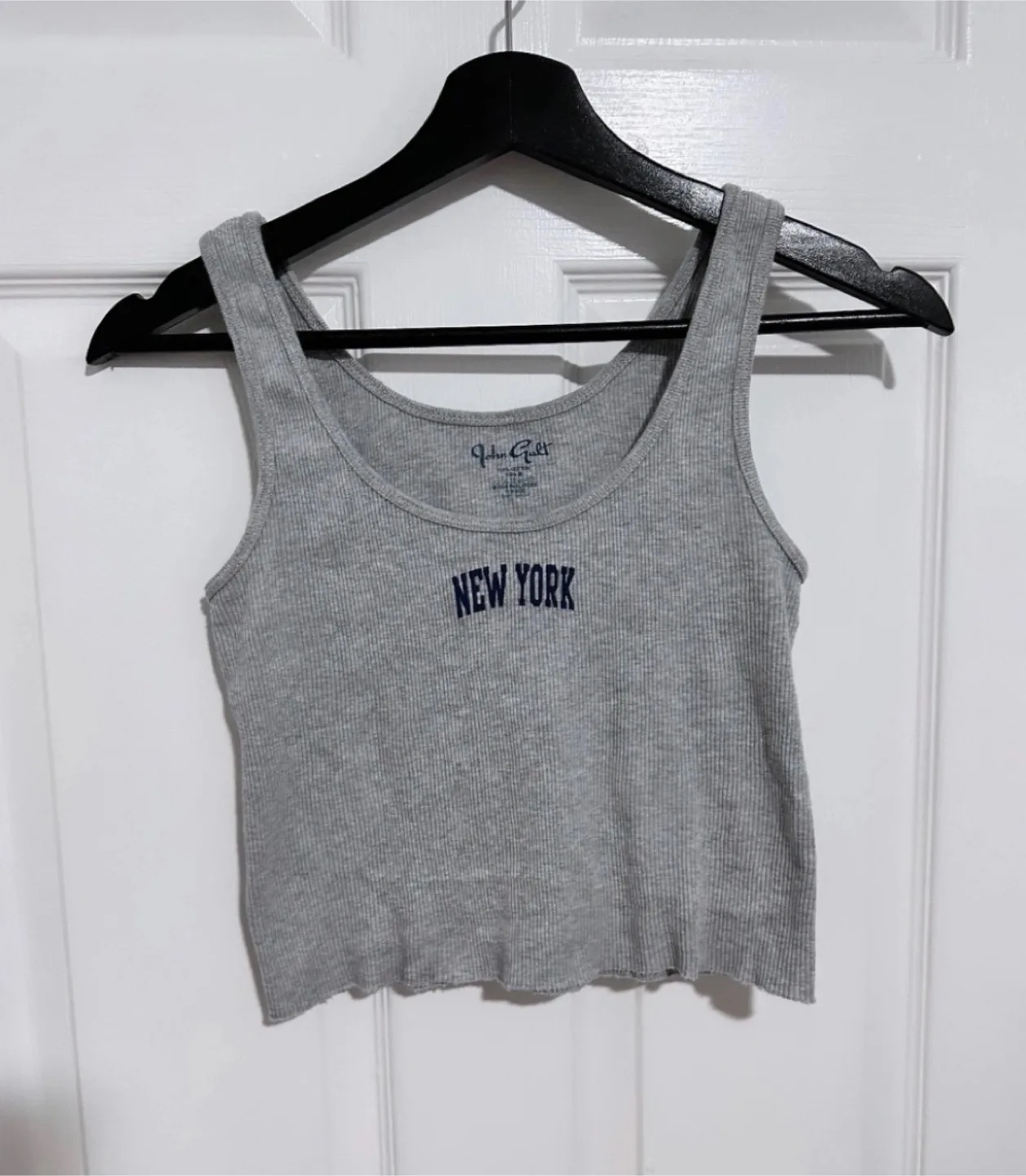 Brandy Melville Grey Tank Top - New York thumbnail