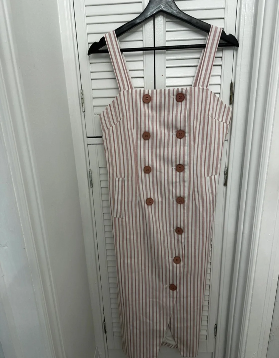 Striped Sundress with Button Detail thumbnail