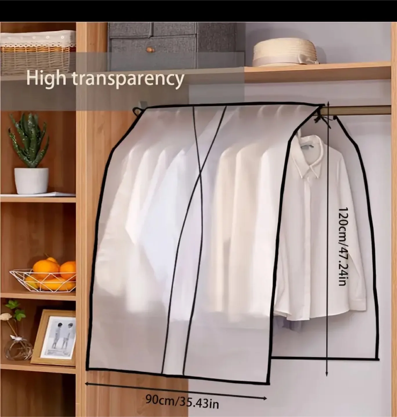 Hanging Garment Cover, 120x90cm thumbnail