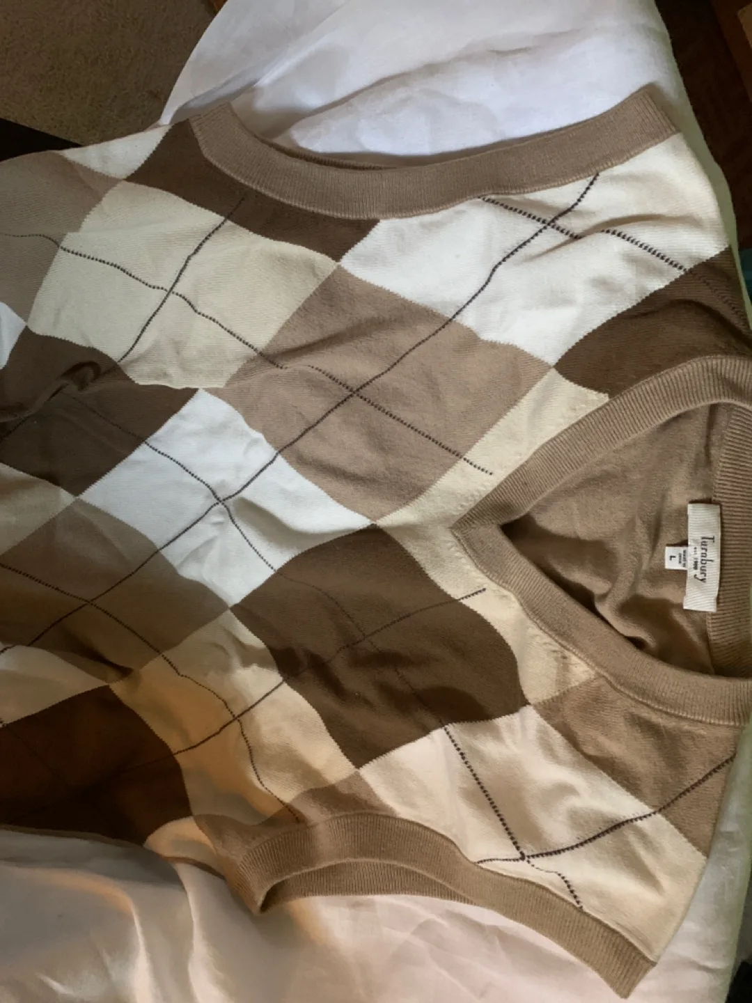 Turnbury Argyle Sweater - Size L image indicator(2)