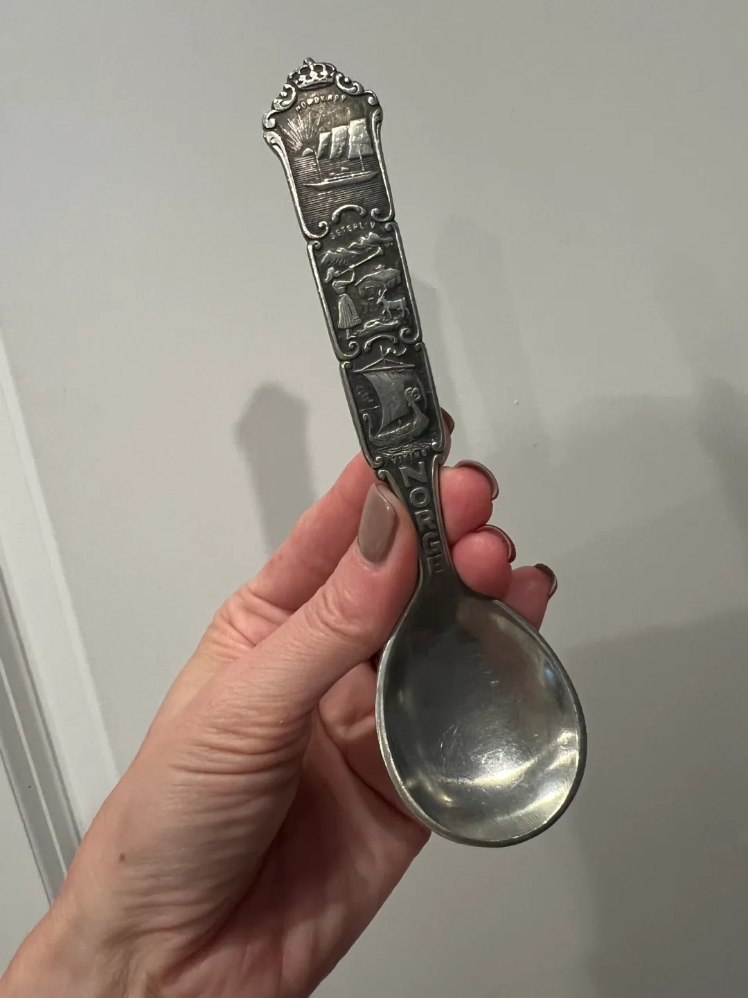 Vintage Norway Viking Souvenir Spoon thumbnail