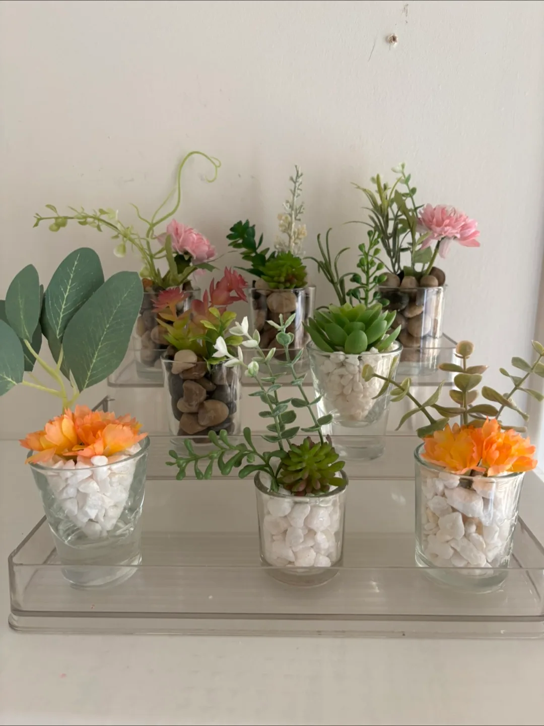 Artificial 2” Succulent Plants in Glass Pots thumbnail