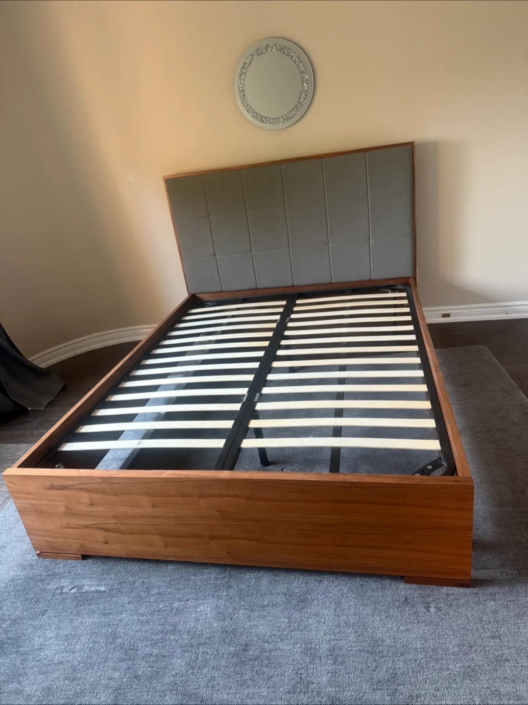 Queen Size Bed Frame with Headboard thumbnail