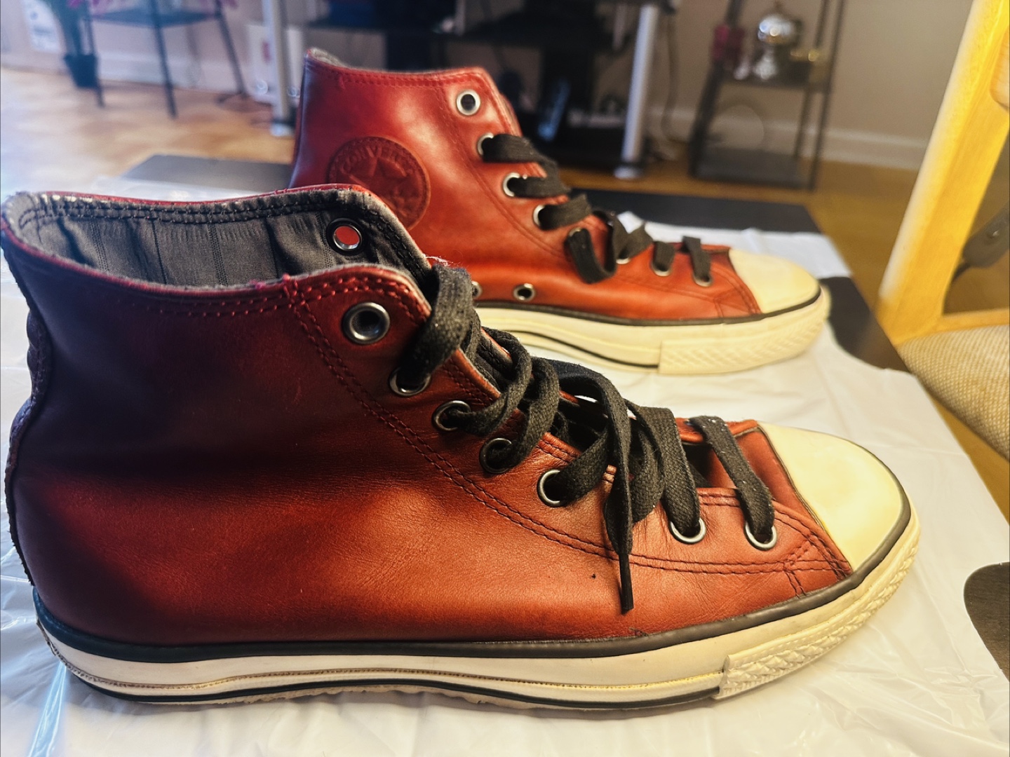 Converse John Varvatos Leather High-Top Sneakers - photo 3