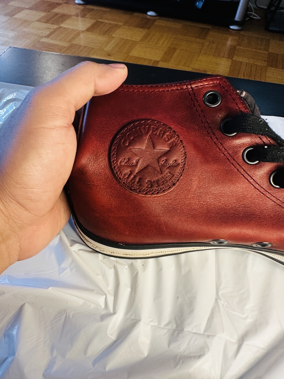 Converse John Varvatos Leather High-Top Sneakers - photo 4