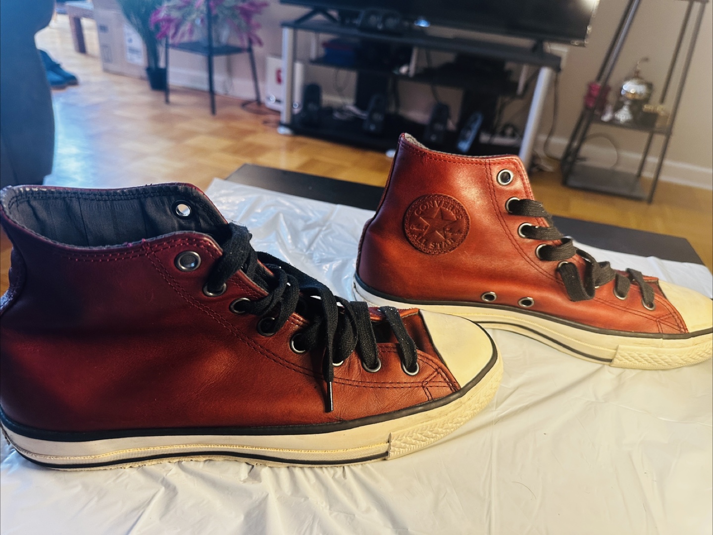 Converse John Varvatos Leather High-Top Sneakers - photo 2