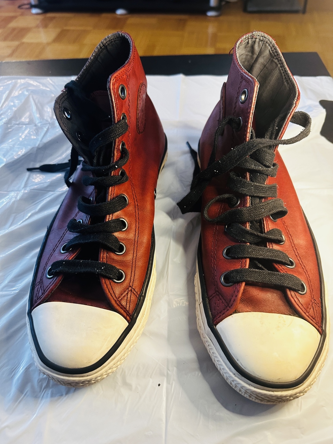 Converse John Varvatos Leather High-Top Sneakers