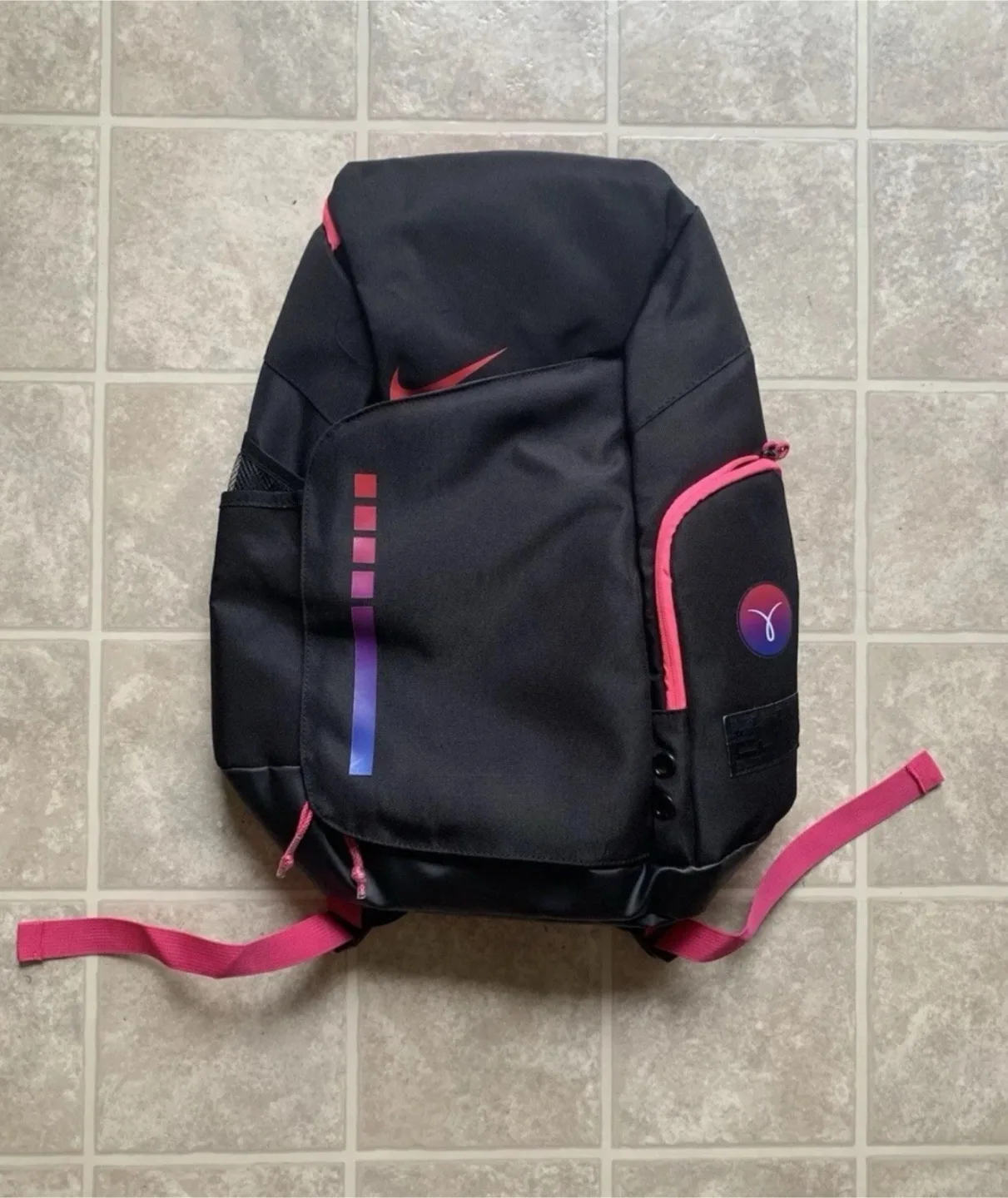 Nike Elite Pro Basketball Backpack Kay Yow Pink/Black Brand New thumbnail