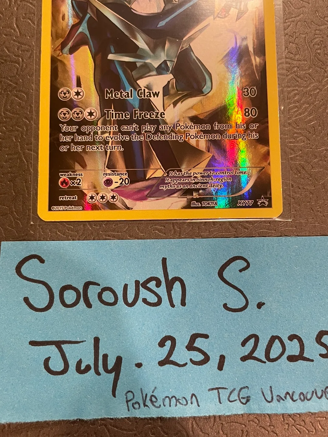 Pokemon Card Dialga XY Promo image indicator(2)