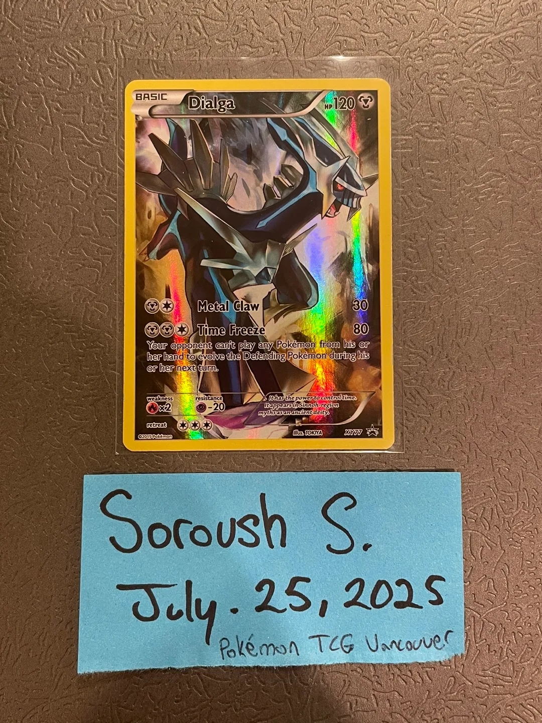 Pokemon Card Dialga XY Promo thumbnail
