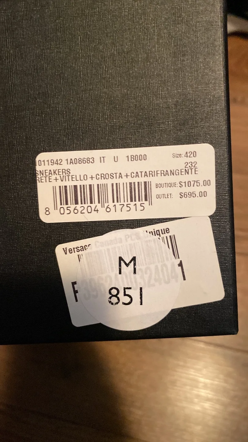 Versace Men's Black Sneakers image indicator(6)