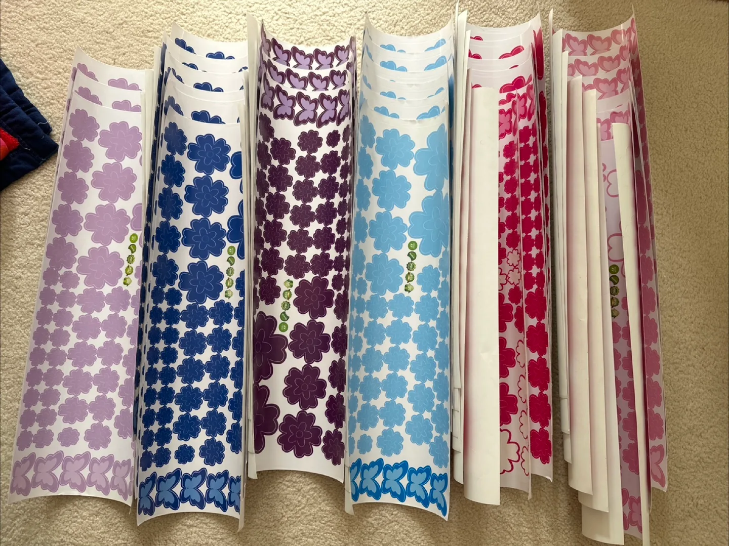 Flower Wall stickers - 30 Sheets thumbnail