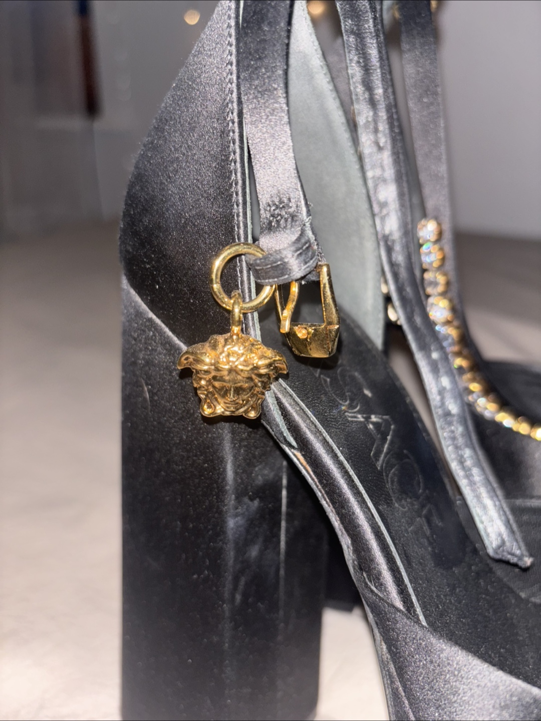 Versace Black Platform Heels - photo 5