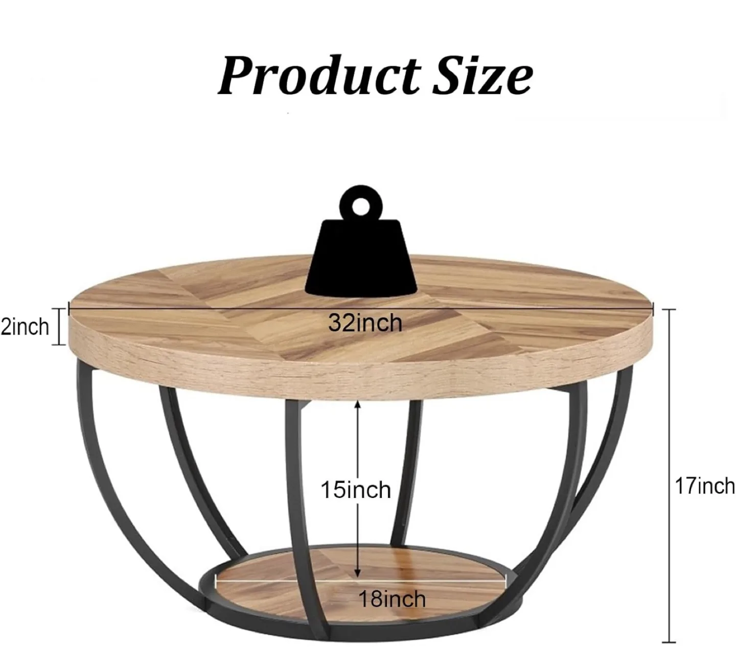 Round Coffee Table - 32 inch image indicator(4)