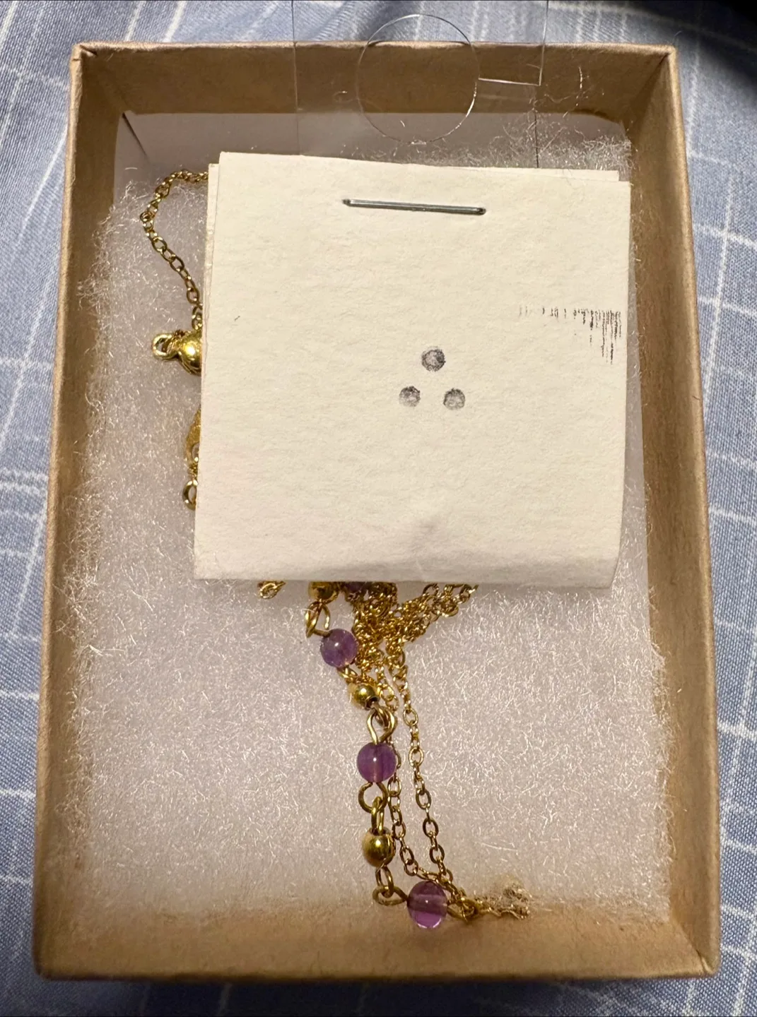 Front & Company 18K Gold Necklace with Amethyst Beads image indicator(4)