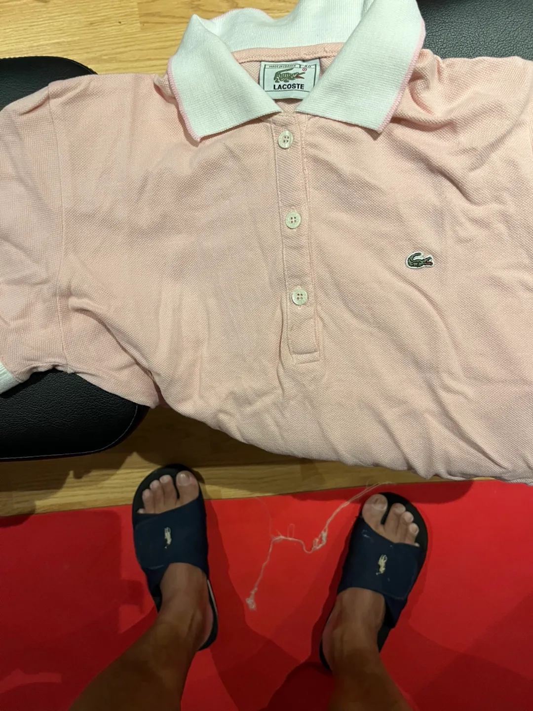 Lacoste Pink Polo Shirt thumbnail