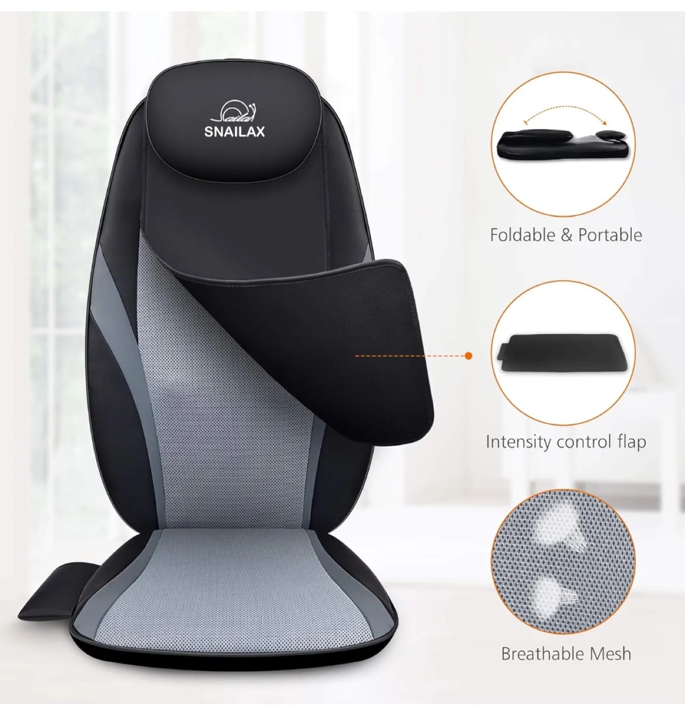 Snailax Shiatsu Back Massager with Heat - NWOB 🇨🇦 thumbnail