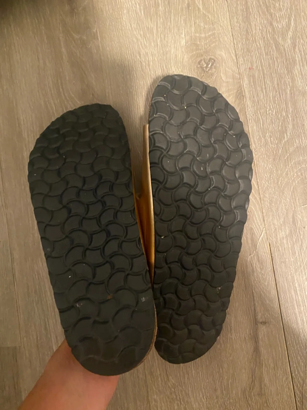 Bata Gold Leather Sandals - Size 40 image indicator(7)