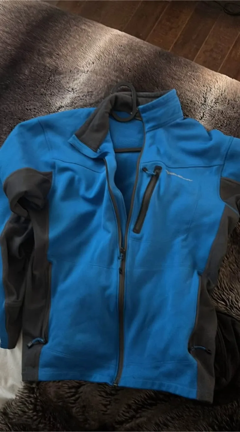 🇨🇦Eddie Bauer Blue Fleece Jacket thumbnail