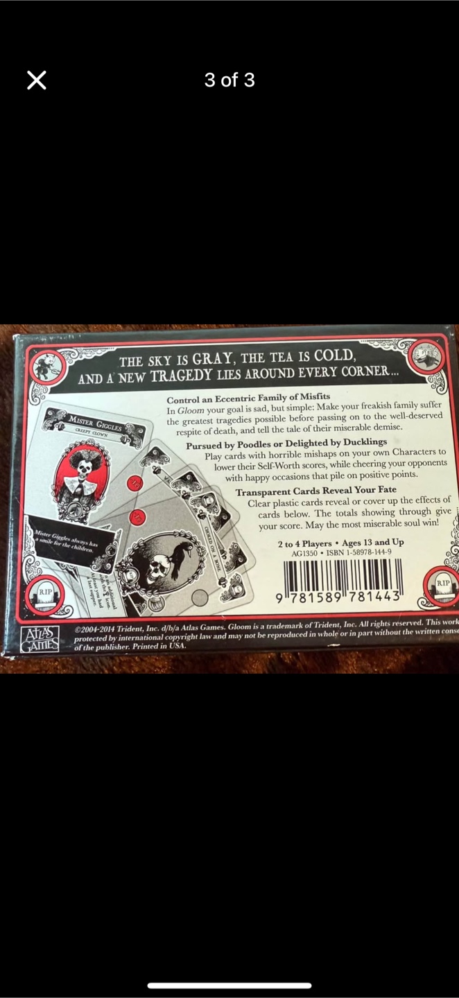 Gloom Second Edition game - photo 2