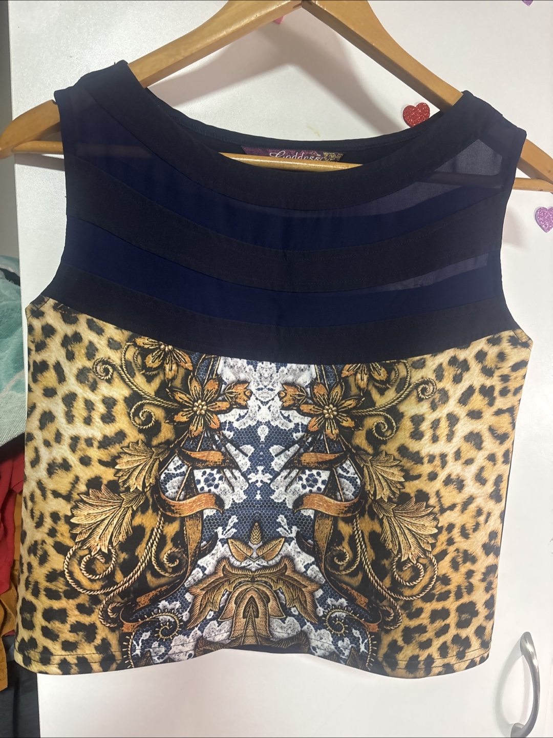 Goddess Navy Blue Sleeveless Top