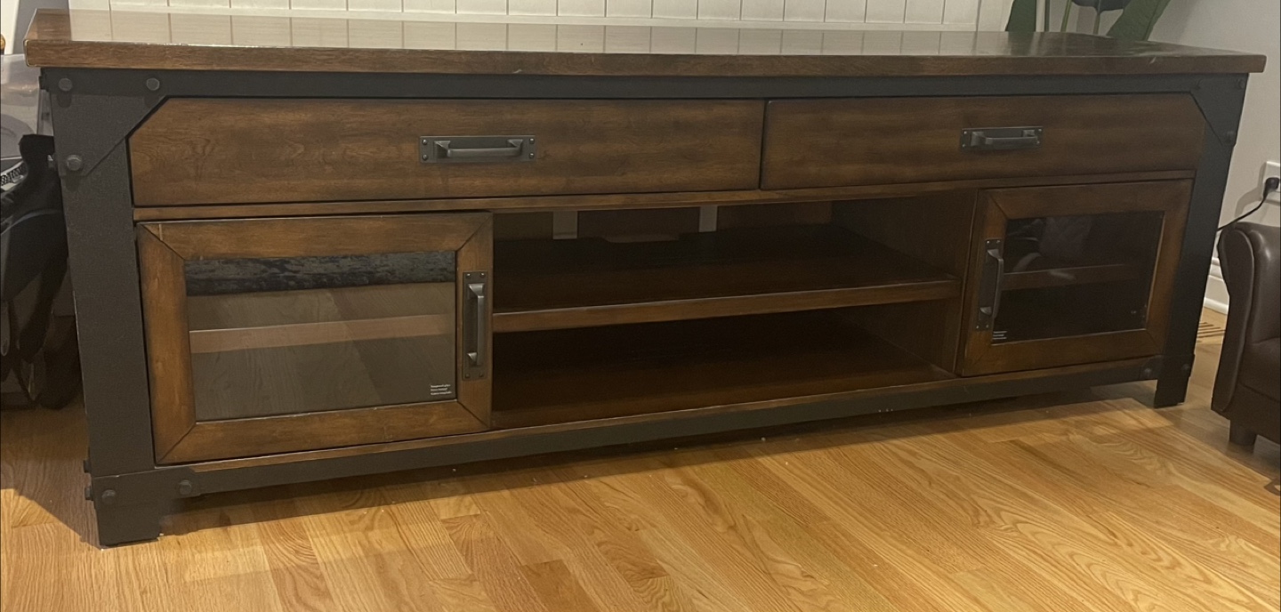 Industrial Style Media Console