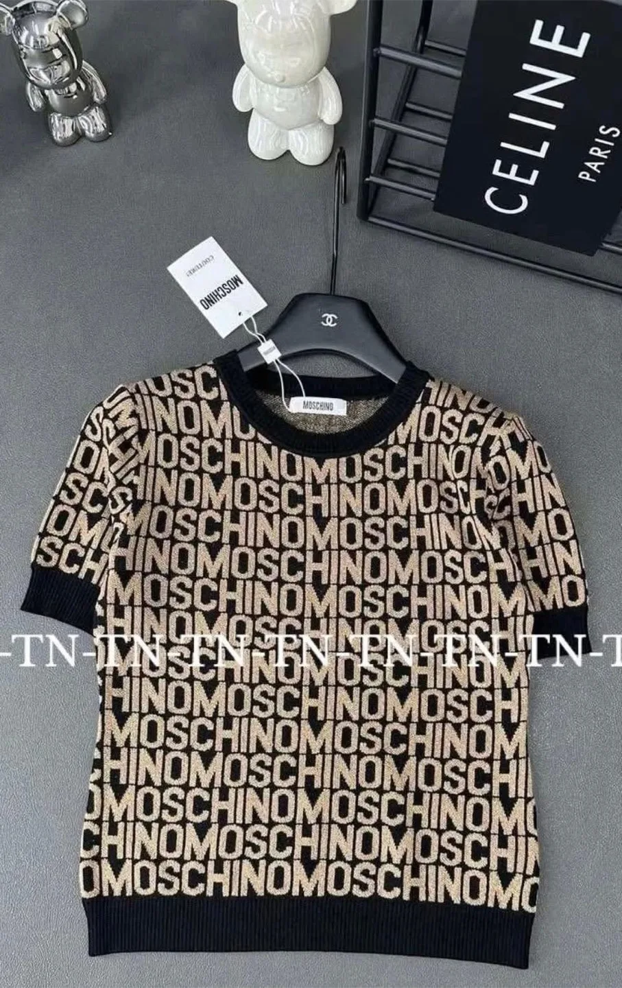 Moschino All Over Logo T-Shirt thumbnail