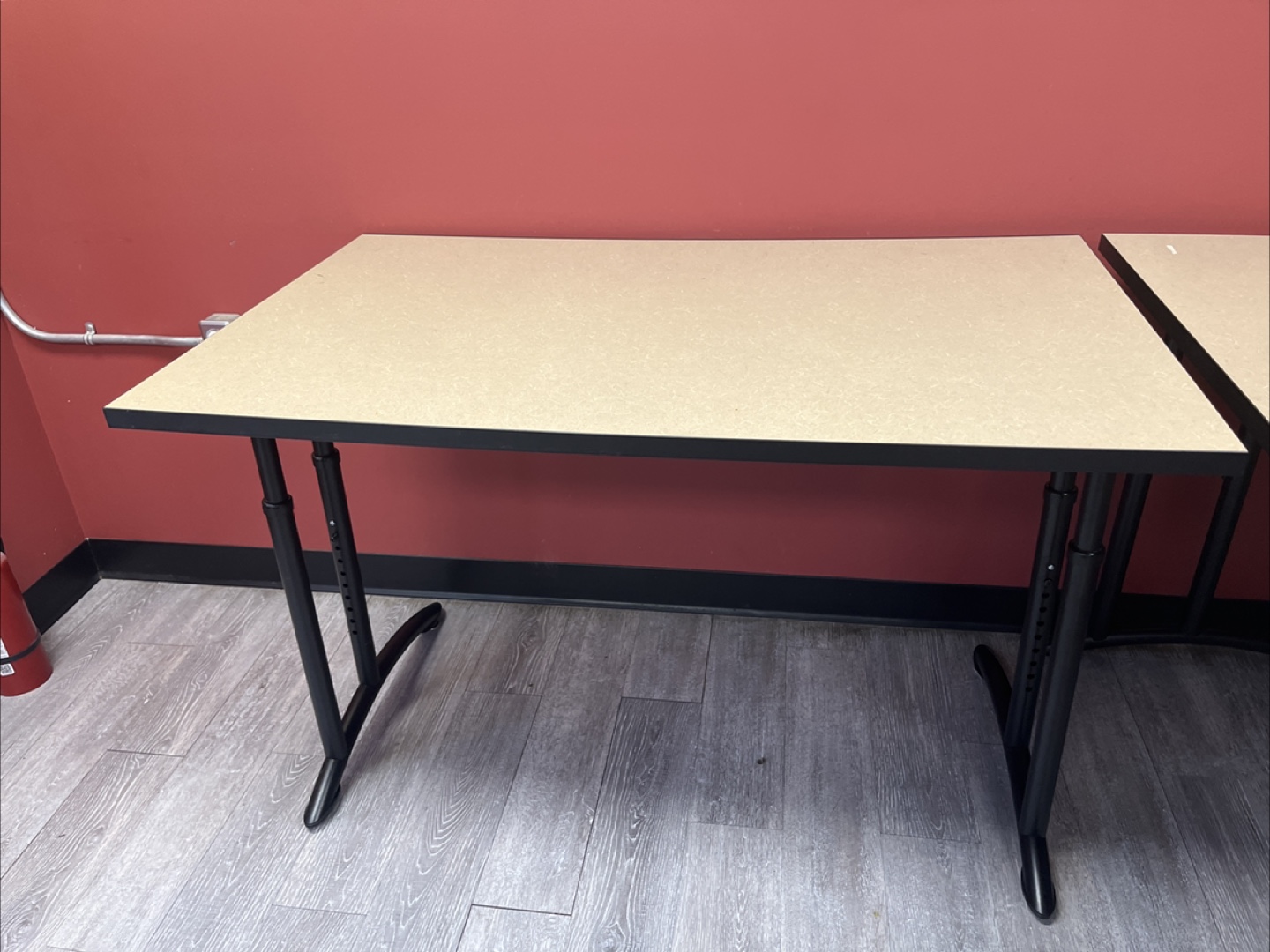 Adjustable Height Folding Table