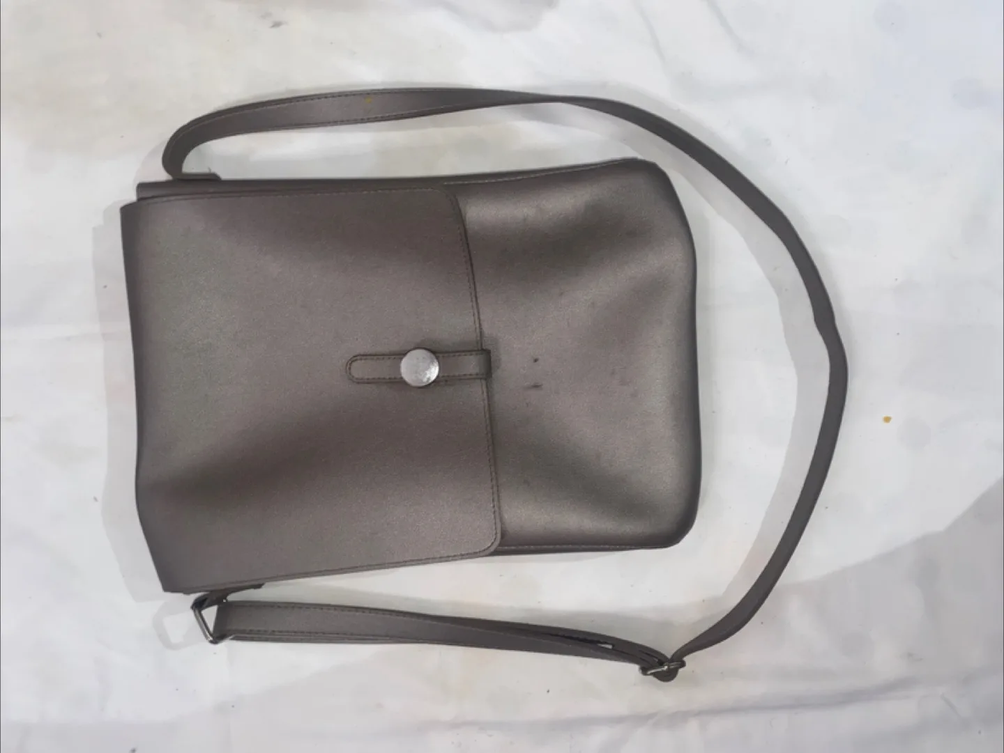 Grey Shoulder Bag -Med thumbnail