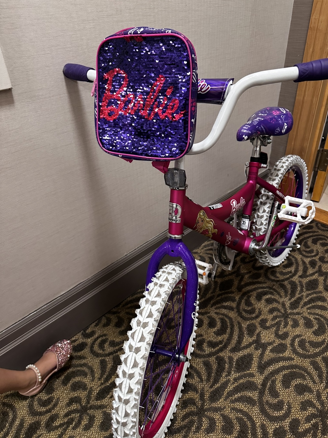 Barbie 16-inch Girls' Bike - Pink/Purple - photo 2