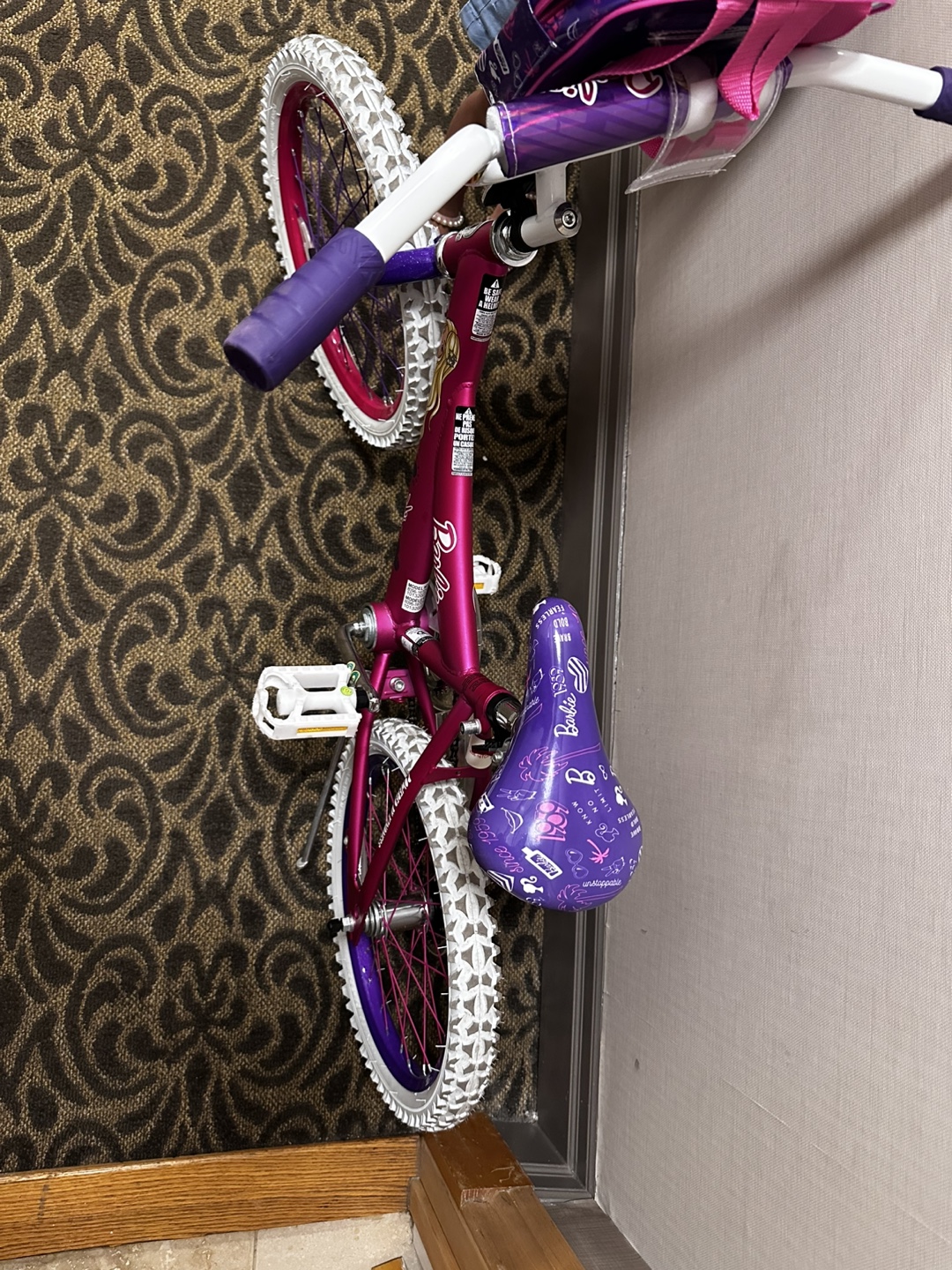 Barbie 16-inch Girls' Bike - Pink/Purple - photo 3