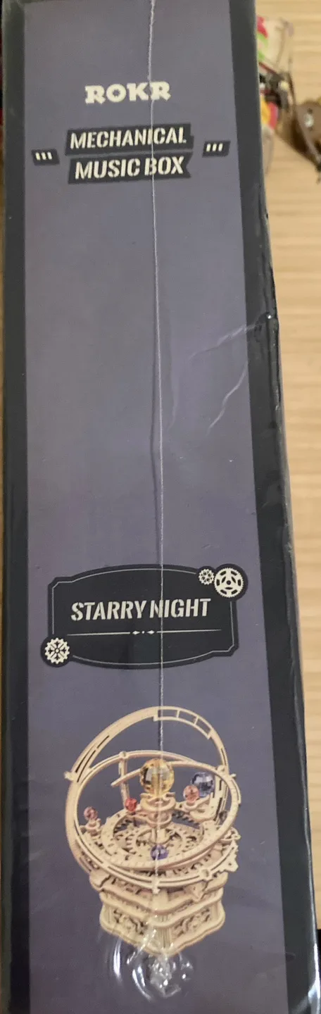 Brand new ROKR Mechanical Music Box - Starry Night AMK51 image indicator(3)