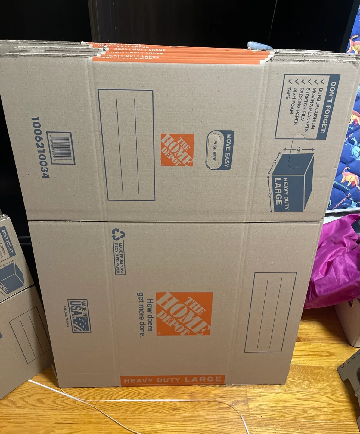🎉MOVING SALE🎉Home Depot Heavy Duty Large Moving Boxes thumbnail
